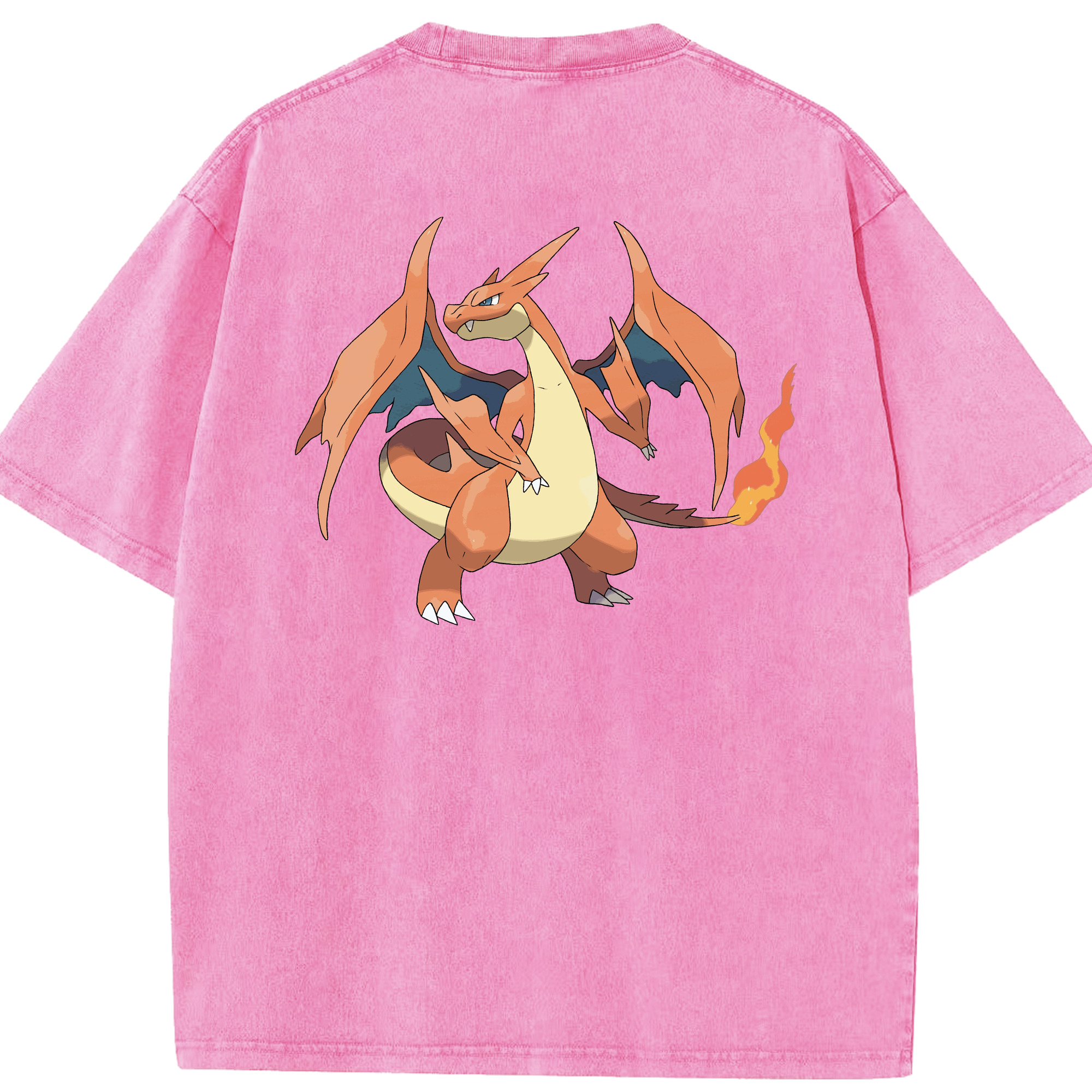 （画像用） ポケットモンスター Pokémon 綿100% ヴィンテージ風 半袖Tシャツ（背面プリント）